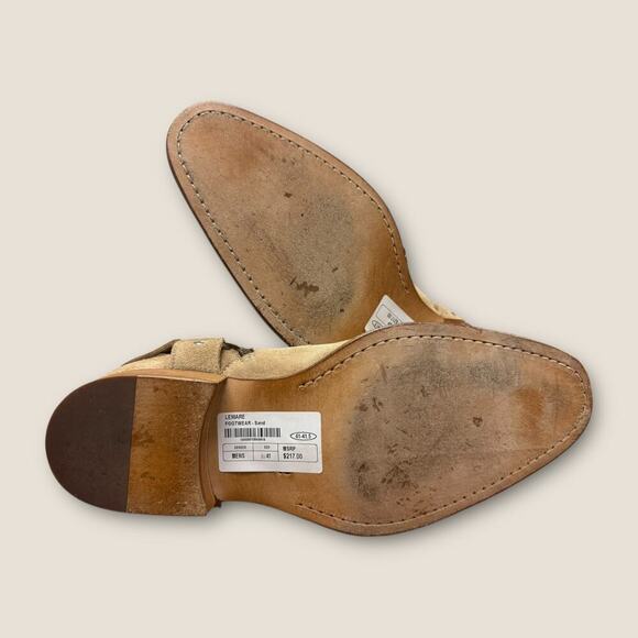 Lemaré Leather Harness Ankle Boots in Sand - Picture 5 of 5